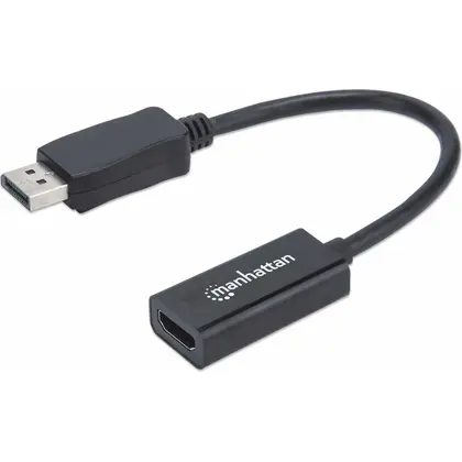 Adaptador Manhattan Displayport Macho - Hdmi Hembra 15Cm 151634