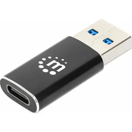 Adaptador Manhattan Usb-A Macho A Usb-C 5Gbit/S Negro 153980