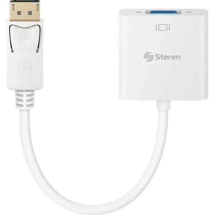 Adaptador Steren Displayport Macho - Vga Hembra Blanco 506-452