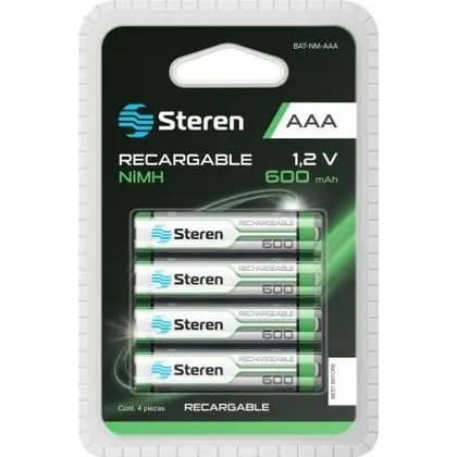 Bateria Steren Alcalina Recargable Aa 1.2V 4 Piezas Bat-Nm-Aa