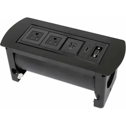 Escritorio Manhattan Compato C/ Bandeja Desli Para Teclado Cafe 207812 OPEN BOX A